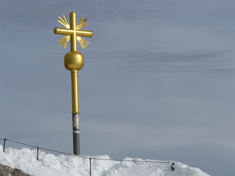 Gipfelkreuz auf der Zugspitze