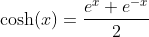 Cosinus Hyperbolicus Function