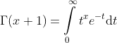 Definition Gamma-Function