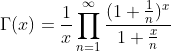 Definition Gamma-Function