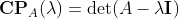 Characteristic Polynomial